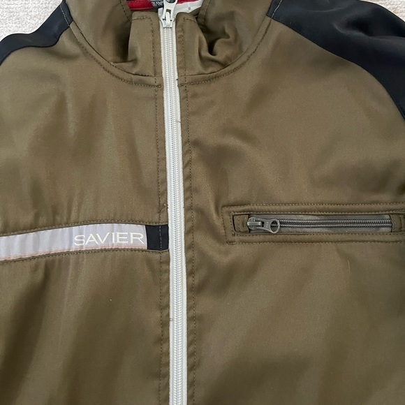 Savier Lightweight Jacket Olive Green Size M Y2k - Picture 2 of 5